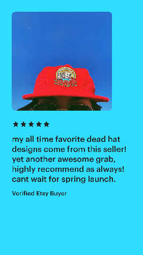 Uncle Sam Thorne Snapback Cap Red Skull & Roses