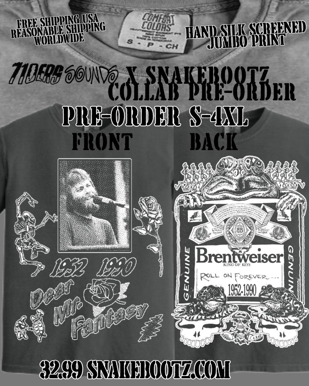 Pre-Order: Dear Mr Fantasy / Brentweiser T-Shirt S-4XL 710ers Omaha Collab