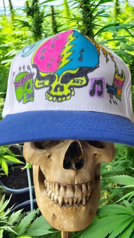 Hand Drawn All Over Cap Vintage Snapback