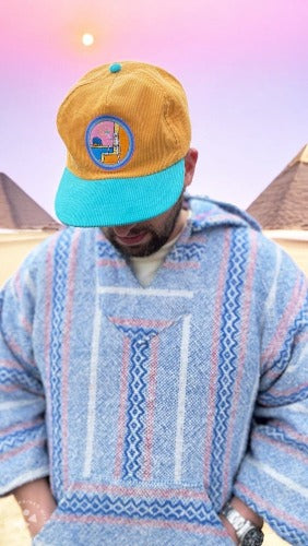 "Power Crystals" Corduroy Cotton Snapback Cap