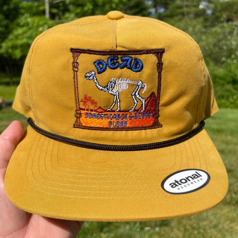 Dead Camel Skeleton Hat Nylon Ultra Light 5 Panel Trucker Cap Snapback