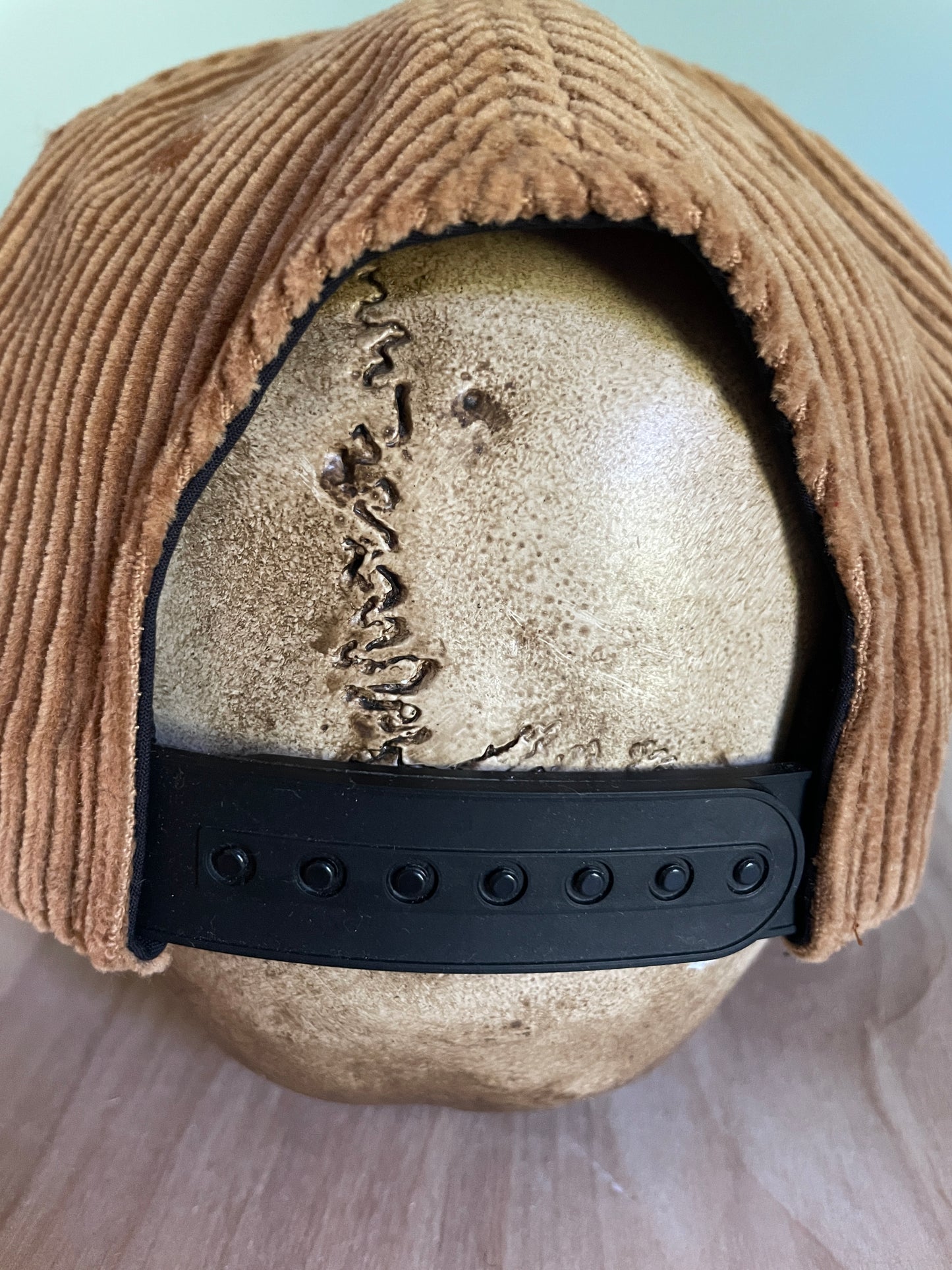 Dead Camel Skeleton Hat Wide Wale Corduroy Cotton 5 Panel Trucker Cap Snapback