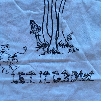 Autentiškas Vintage Deadstock 1995 Grateful Dead Lot Tee XL Shroom