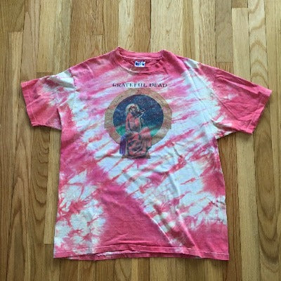 Authentic Vintage 80s Blues for Allah Tie Dye T-Shirt XL Grateful Dead