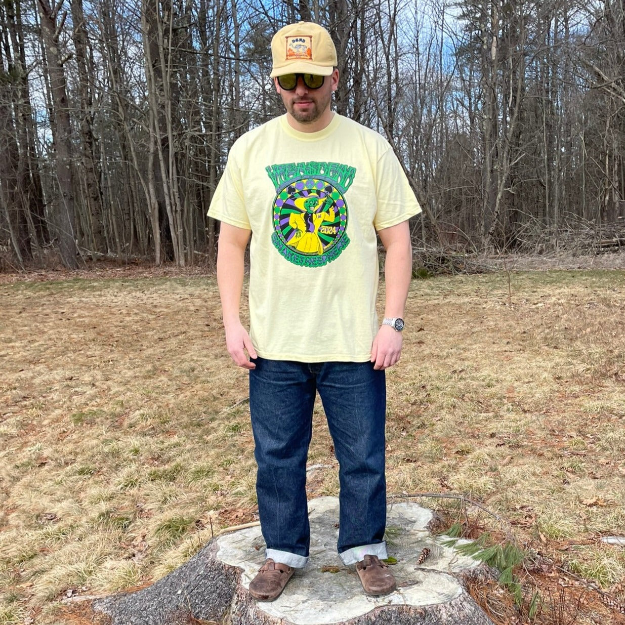 "Vegas Dead / Froggie" T-Shirt M-3X Comfort Colors Banana