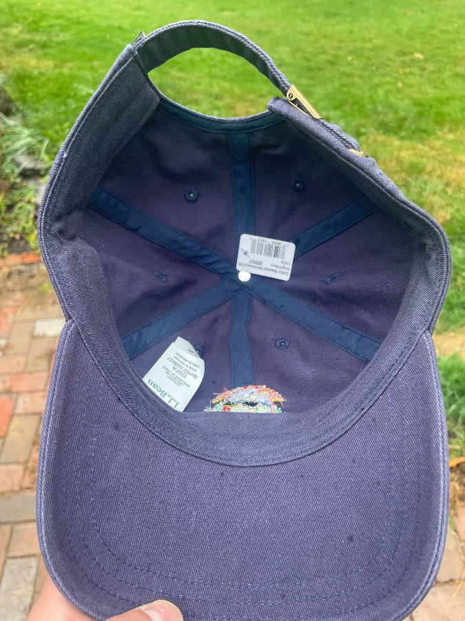 LL Bean X Snakebootz Limited Edition "Northeast Dead Moose" Cap Navy Cotton