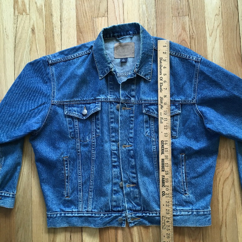 Hand Painted Denim Jean Jacket Large