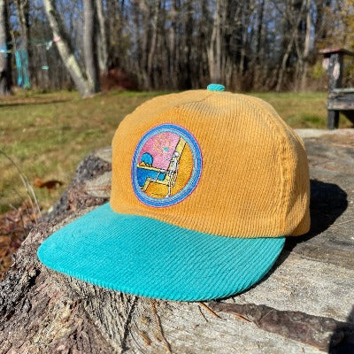 "Power Crystals" Corduroy Cotton Snapback Cap