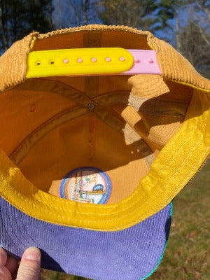 "Power Crystals" Corduroy Cotton Snapback Cap