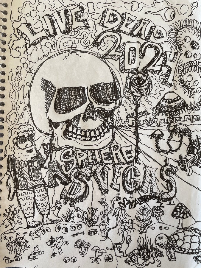 "Live Dead" Pen Drawing