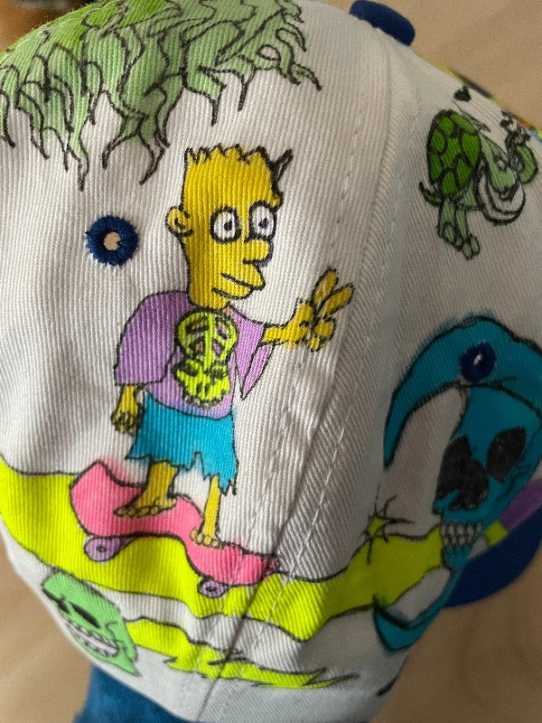 "GDTRFB" Hand Drawn All Over Cap Vintage Snapback