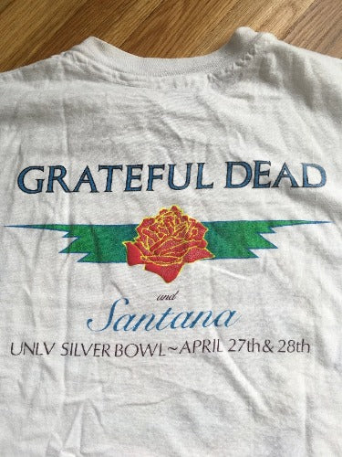 Autentiški vintažiniai 90-ųjų „Grateful Dead“ marškinėliai Bertha Vegas XL