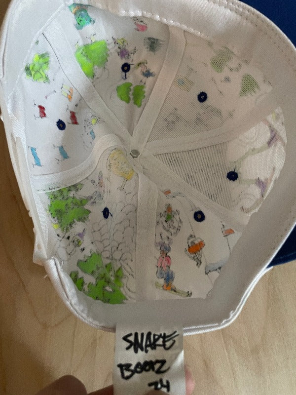 "Ski Dead" Hand Drawn All Over Cap Vintage Snapback