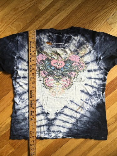 Authentic Vintage 1980s Mikio Wizard "parking lot" t-shirt L Tie Dye