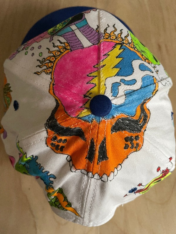 "Big 3" Hand Drawn All Over Cap Vintage Snapback