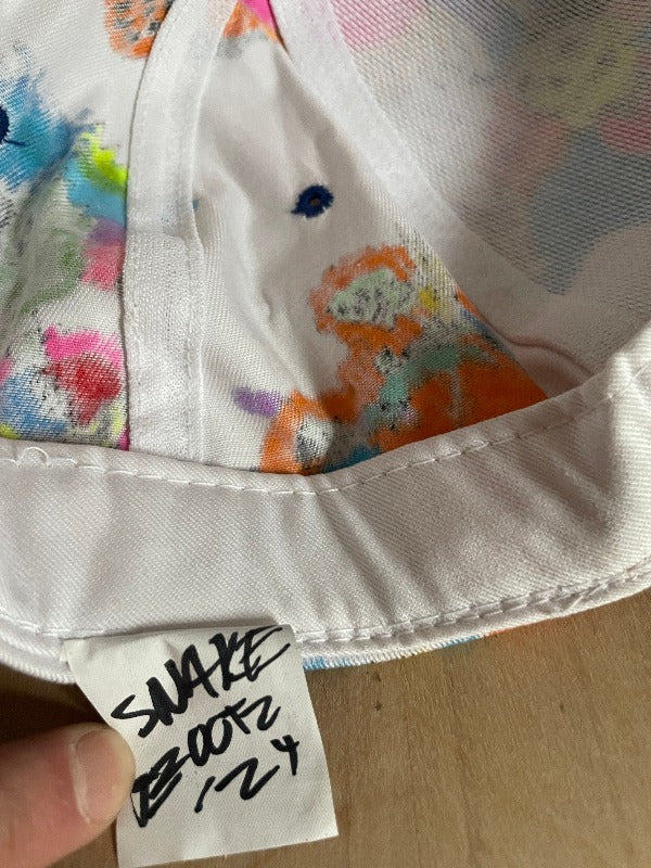 "Big 3" Hand Drawn All Over Cap Vintage Snapback