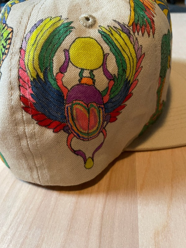 "Pharaoh" Hand Drawn All Over Cap Snapback