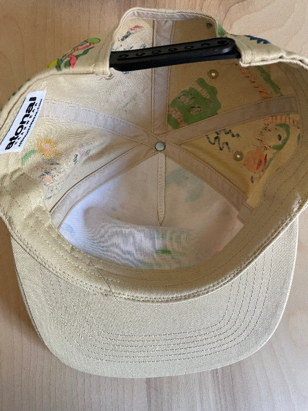 "Cosmic" Hand Drawn All Over Cap Snapback Hat