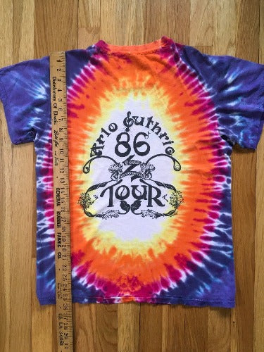 Autentiški vintage 1986 m. Arlo Guthrie marškinėliai Mikio Tie Dye L