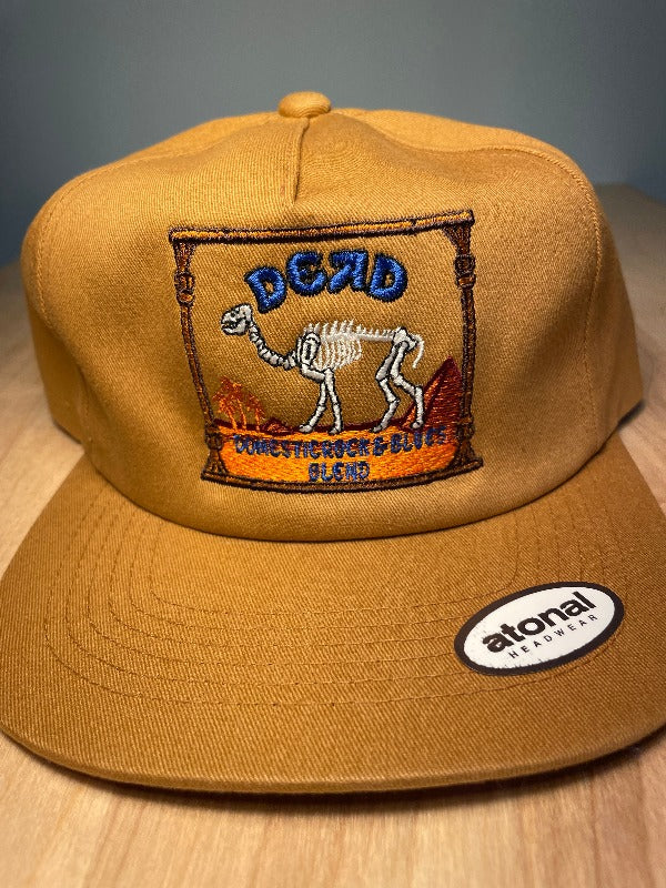 Dead Camel Skeleton Hat Twill Cotton 5 Panel Trucker Cap Snapback
