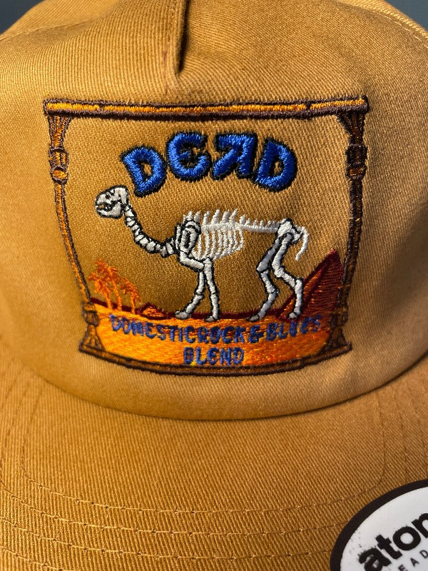 Dead Camel Skeleton Hat Twill Cotton 5 Panel Trucker Cap Snapback