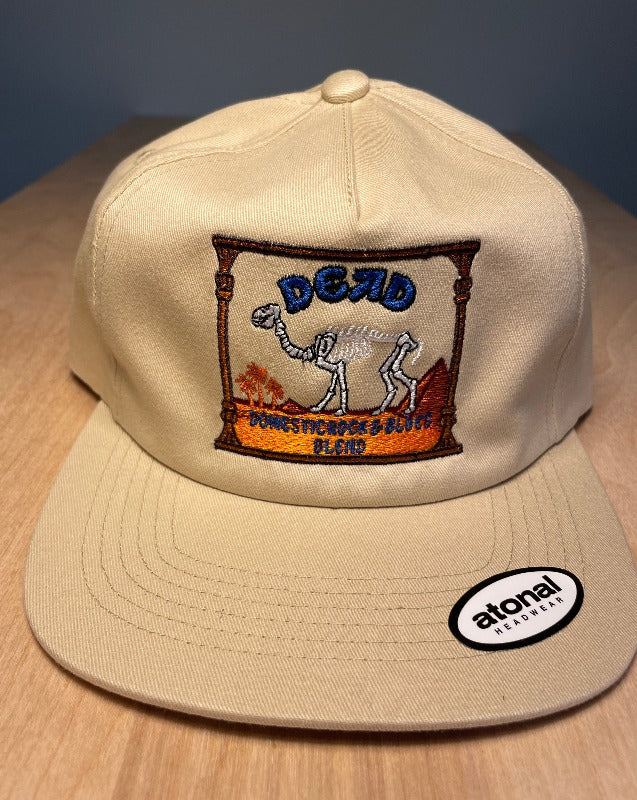 Dead Camel Skeleton Hat Twill Cotton 5 Panel Trucker Cap Snapback