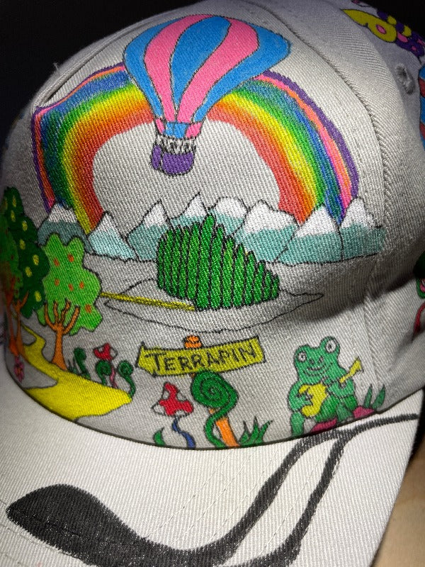 "Road 2 Terrapin" Hand Drawn All Over Cap Snapback Hat