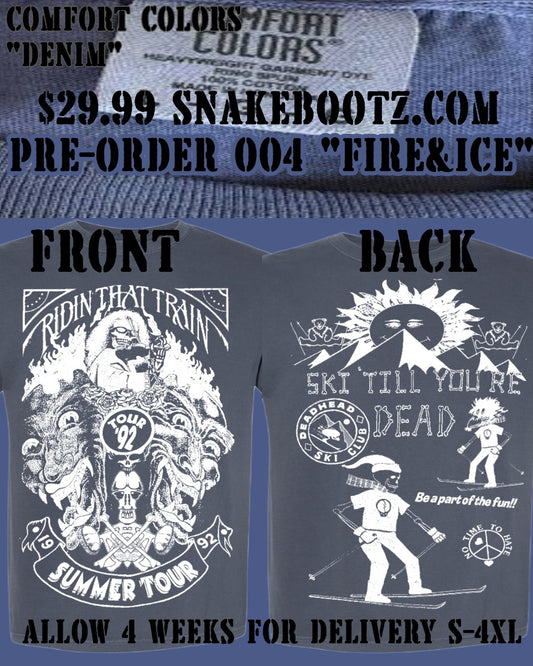 Pre-Order 004: Fire & Ice Comfort Colors Denim T-Shirt