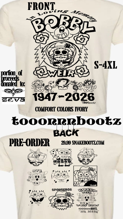 Pre-Order: ToonBootz "For Bobby" Comfort Colors Ivory T-Shirt