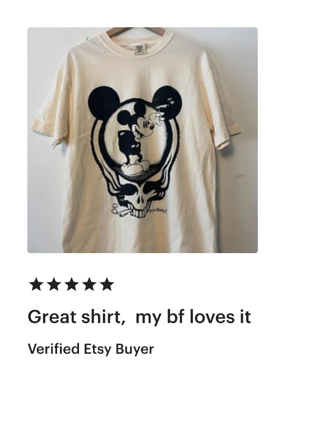 Steamboat Willie x Candyman Comfort Colors Natural T-Shirt
