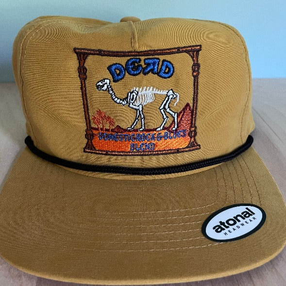 Dead Camel Skeleton Hat Nylon Ultra Light 5 Panel Trucker Cap Snapback