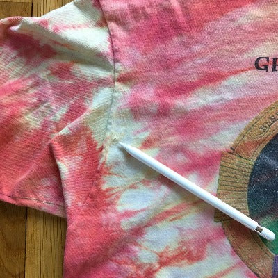 Autentiški vintažiniai 80-ųjų bliuzai, skirti Allah Tie Dye XL marškinėliai „Grateful Dead“