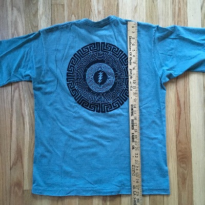 VTG Single Stitch T-Shirt Screen-print 2 Sided Mushroom Stealie XL Green
