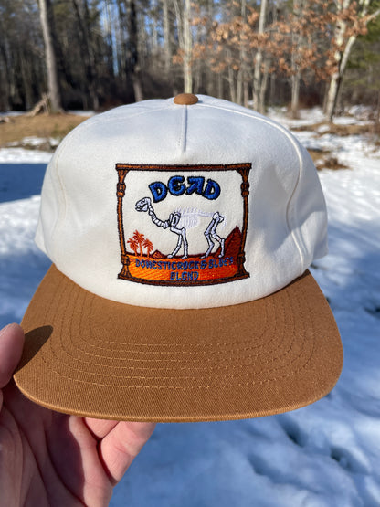 Dead Camel Skeleton Hat Twill Cotton 5 Panel Trucker Cap Snapback