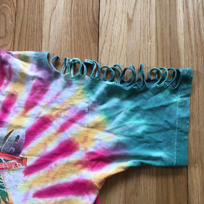 Authentic Vintage 1992 Lithuania Basketball T-Shirt Tie Dye XL