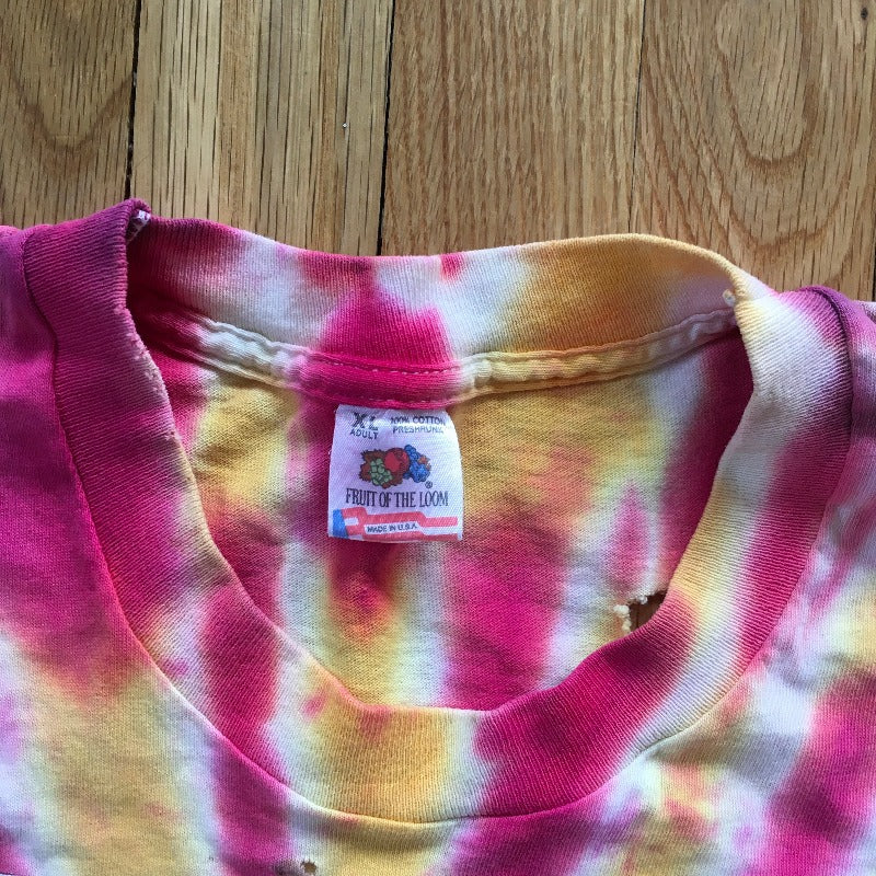 Authentic Vintage 1992 Lithuania Basketball T-Shirt Tie Dye XL