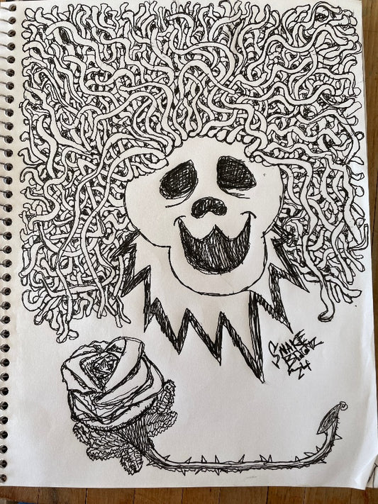 "Hair Bear" Book Pen Drawing