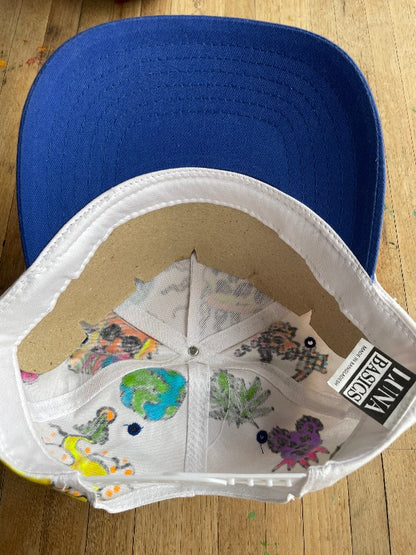 Hand Drawn All Over Cap Vintage Snapback