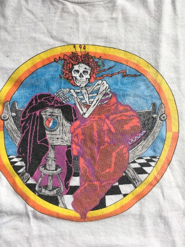 Autentiški vintažiniai 90-ųjų „Grateful Dead“ marškinėliai Bertha Vegas XL