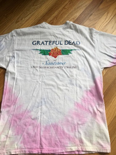 Autentiški vintažiniai 90-ųjų „Grateful Dead“ marškinėliai Bertha Vegas XL