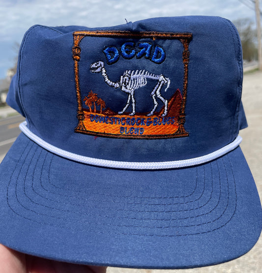 Dead Camel Skeleton Hat Nylon Ultra Light 5 Panel Trucker Cap Snapback