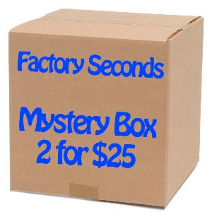 Factory Seconds Mystery Box: 2 dangteliai už 25 USD