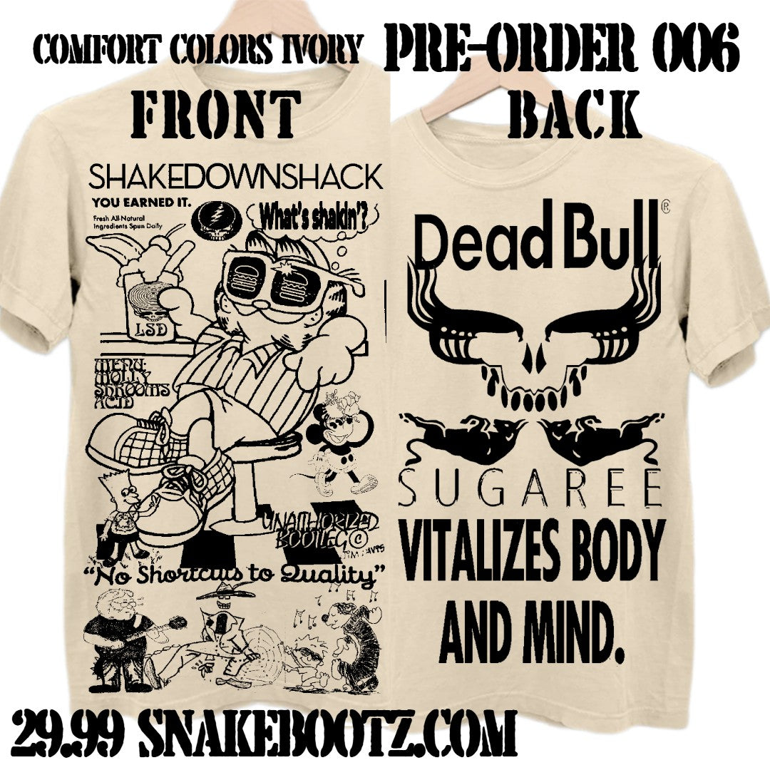 Pre-Order 006: ShakeShack / DeadBull Comfort Colors Ivory T-Shirt