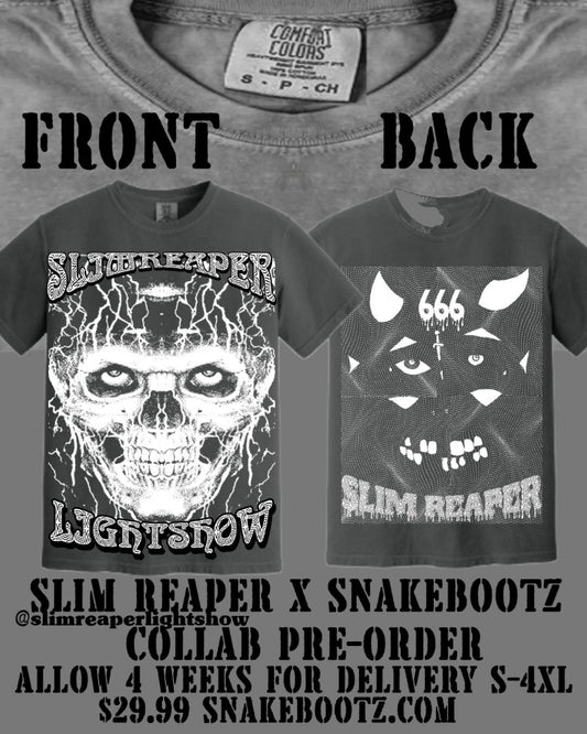 Pre-Order: Slim Reaper x Snakebootz Collab Comfort Colors Pepper T-Shirt
